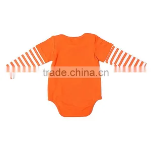 Newest Baby Girls Romper Yellow Striped Halloween Baby Girls Boutique Children Romper thumbnail-2