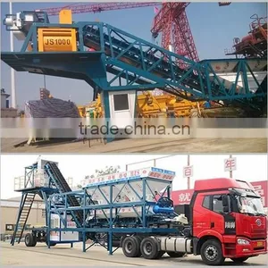 YHZS35 Mini Mobile Concrete Bacthing Plant for Sale thumbnail-3