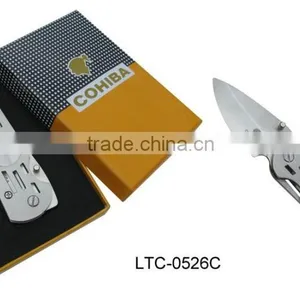 Cohiba Stainless Steel Tobacco Cutter Cigar Knife thumbnail-2
