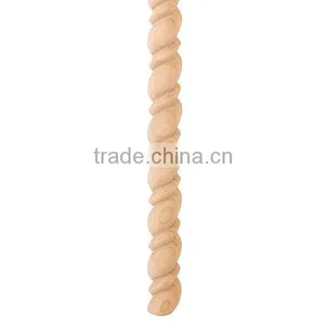 Decorative Half Round Wood Rope Moulding in High Quality thumbnail-1