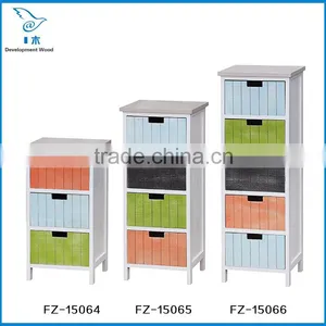 Paulownia Solid Wood Furniture Storage Cabinet Night Table thumbnail-1