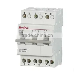 AUQ1 Din Rail Mounting 6A Electrical Changeover Switch thumbnail-1