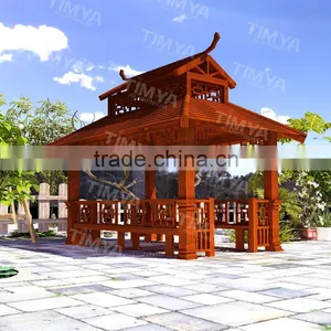 Outdoor Aluminum Frame Doubl Lamp for Wrought Iron Gazebo thumbnail-1