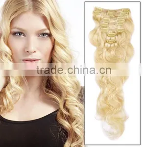 2015 Wholesale Cheap Clip on Human Hair Extension/top Quality With Low Price thumbnail-6