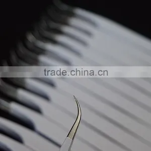 White Volume Lash Tweezers / White Eyelash Extension Tweezers thumbnail-3