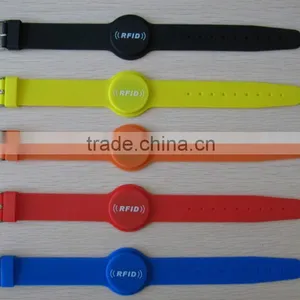 Promotional RFID Bracelets,Silicone Waterproof RFID Bracelets From 62-74mm Size for Choosing thumbnail-3