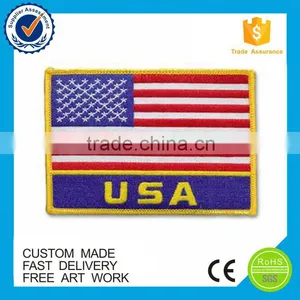 High Quality Custom American Flag Embroidered Patches thumbnail-4