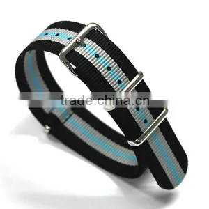 Stitching Striped 1 Piece Nylon Watches Bands Straps thumbnail-4