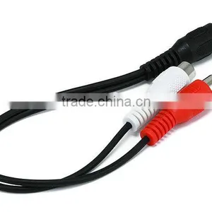 1 RCA Male to 2 RCA Female Japan av Video Cable thumbnail-1