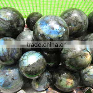Factory Direct Hot Sale Natural Customed Labradorite Ball Sphere Wholesale thumbnail-2