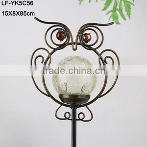 Iron Owl Garden Stake With Solar Product thumbnail-2