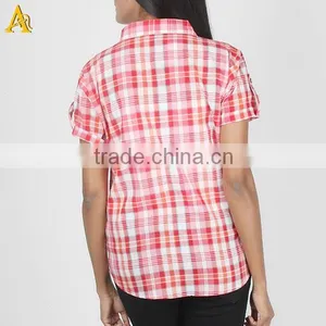 New York Wholesale T-shirts Red Women Casual Shirt thumbnail-3