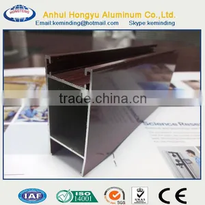 Wooden Grain Double Sliding Window Aluminium Extrusion Profiles (thermal Break) thumbnail-1