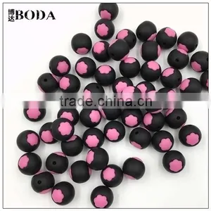 The Lovely Baby Teething Toys Flower Round Bead Silicone Beads thumbnail-2