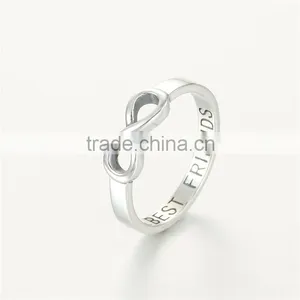 Best Friend Nipple Ring Forever Infinity Shape Silver Rings FR302 thumbnail-3