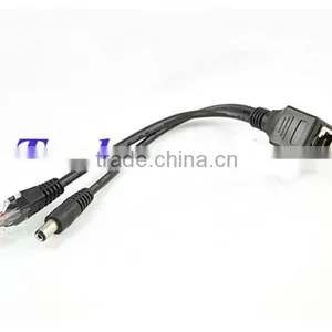 1 in 2 Ethernet LAN Network Cable RJ45 Male to Male Plug &DC Female 5.5m thumbnail-3