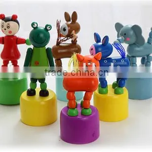 Custom How Selling Wooden Animal Mini Push Toy thumbnail-4