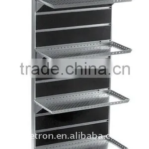 2012 Metal Frame With Melamine Slatwall Display With Caster thumbnail-1