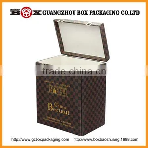 Embossed Logo Wooden Wine Gift Box thumbnail-2