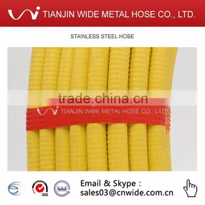 Chinese Manufacturer Yellow Stainless Steel Flexible Natural Gas Hose thumbnail-2