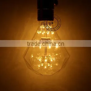 Diamond Shape Led Firework Bulb D95 E27 Base Decorative Light Bulb thumbnail-3
