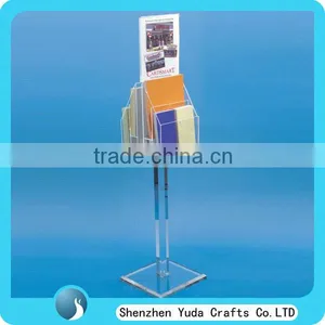 Tall Clear Newspaper Holder Acrylic Newspaper Display Lucite Newspaper Stand thumbnail-1
