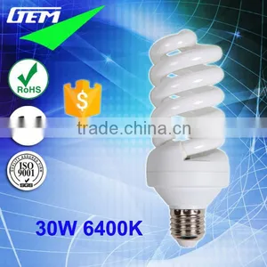 CE Hot Selling Full & Half Spiral 6400K 30W Energy Saving Lamp With 1800LM thumbnail-1