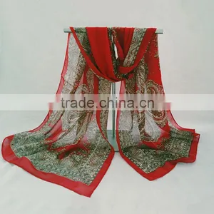 New Style Women Fashion Long Soft Scarf Chiffon Scarf Wrap Shawl Stole Scarves thumbnail-3