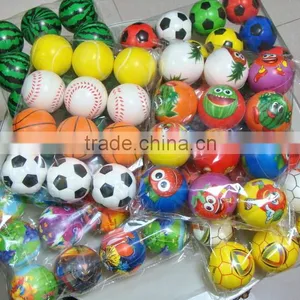 6.3cm PU Foam Stress Foam Toy Soccer Balls Sponge Neon Color Rubber Balls thumbnail-4