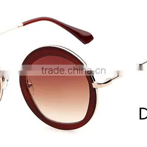 YWGX Past FDA CE UV400 Test Reminiscent Colorful Pattern Best Round Classic Sunglasses thumbnail-2