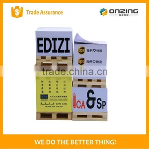Paper Cube Shape Custom Printed Wooden Pallet Notepad Cube thumbnail-6