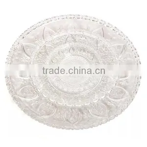 Glass Dinner Plate With Heart Design for Salad thumbnail-3
