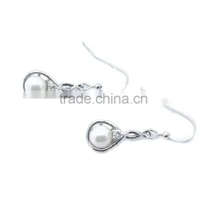 New Arrivel Wholesale 925 Sterling Silver Magnetic Pearl Earrings for Wedding thumbnail-2