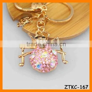 2014 Latest Rhinestone Spider Key Chain, Gift Bag Pendant ZTKC-167 thumbnail-1