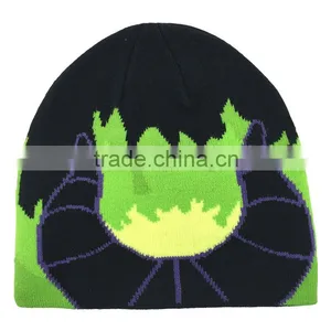 Fashion Custom Jacquard Cheap Knitted Winter Hat, Winter Cap Wholesale From Factory. thumbnail-1