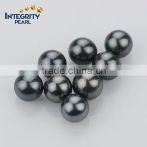 9-9.5mm AAA Beautiful Peacock Good Quality Natural Loose Tahiti Pearl thumbnail-2