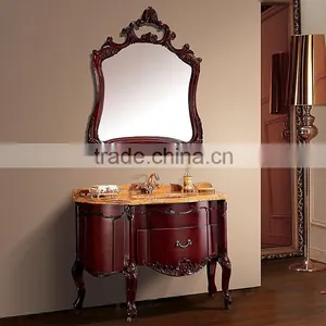 WTS22000 Mirrored Cabinets Type and Modern Style Modern Red Bathroom Cabinet thumbnail-1