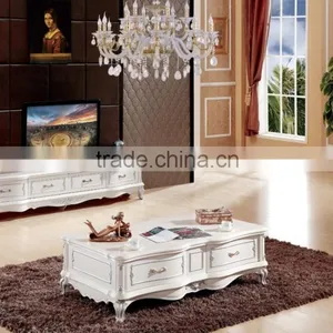 Elegant White Living Room TV Console thumbnail-1