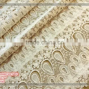 2017 Spring High Quality Peacock Pattern Water Soluble Lace Fabric thumbnail-3