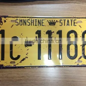 Old Decor Embossed License Plate thumbnail-1