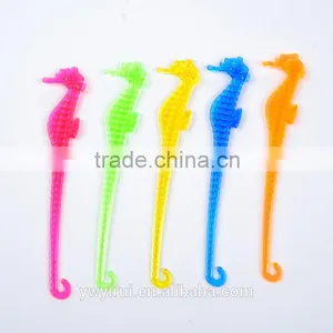 Disposable Plastic Seahorse Coffee Stirrers New Design thumbnail-3