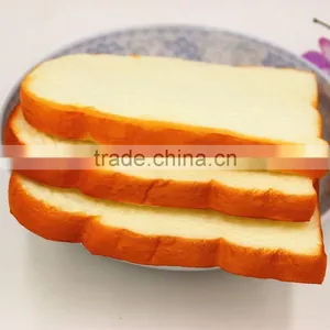 High Quality Soft New Products Artificial Toast Bread Slice Model With Cream Smell For Bakery Shop Machine Sell Display Decor thumbnail-1