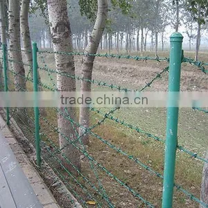 Plastic Coating Circular Hollow Section Fence Post thumbnail-1