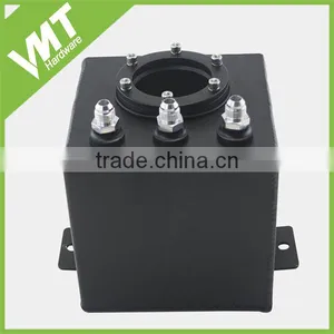 Universal 2.5L Racing Fuel Surge Oil Catch Can Aluminum Polish Fuel Oil Tank thumbnail-1