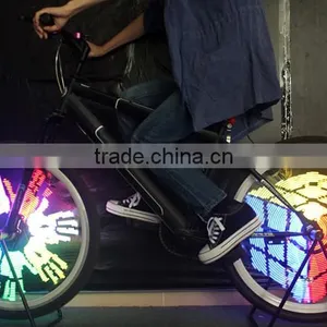 YQ8003 DIY Programmable Bicycle Spoke Bike Wheel LED Light Double Sided Screen Display Image Waterproof For 26 Inches Bicycle thumbnail-4