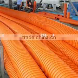 90mm-250mm Orange Modified PP Pipe Polypropylene Corrugated Conduit Pipe thumbnail-1
