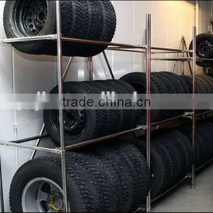 ABS/PE Plastic Coated Galvanized Steel Pipe/lean Pipe Shelves thumbnail-1