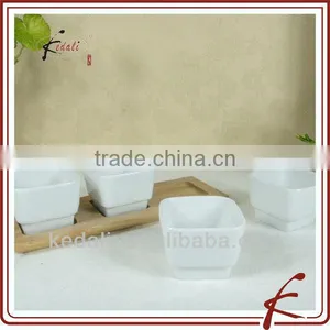 Porcelain Tapas Dish With Bamboo thumbnail-1