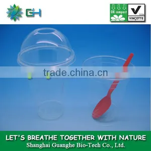 Disposable Transparent Cup 100% Biodegradable Plastic PLA thumbnail-1