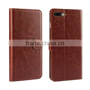 Crazy Horse Pattern PU Leather Wallet Flip Phone Case for IPhone 7 Plus thumbnail-5